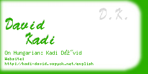 david kadi business card